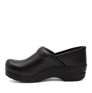 Dansko Black Leather Clogs